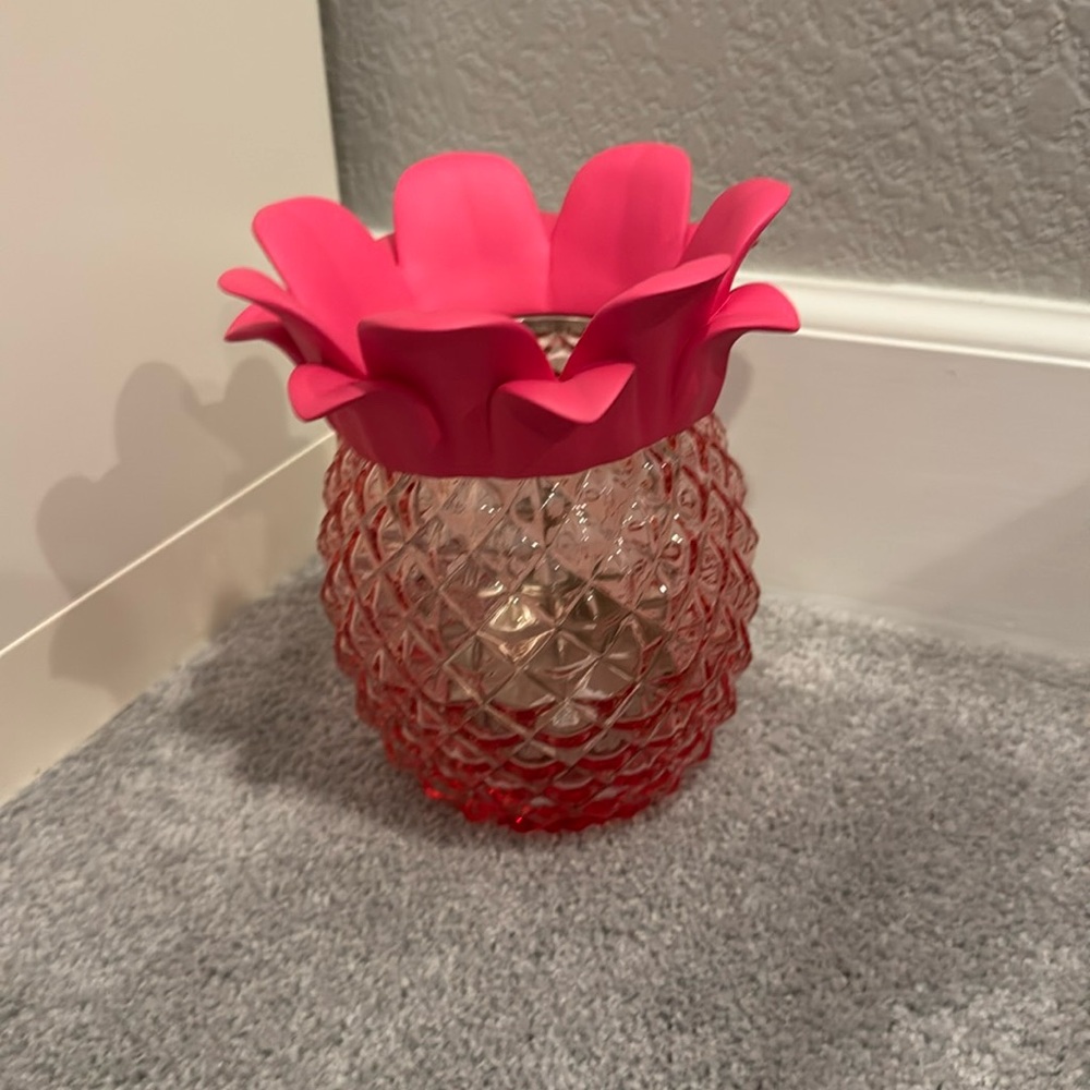 BBW pink candle holder